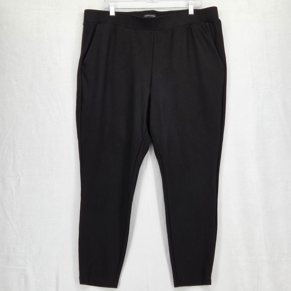 Universal Standard Women Medium 18/20 Moro Ponte Tapered Pants Black Classic - Picture 2 of 6